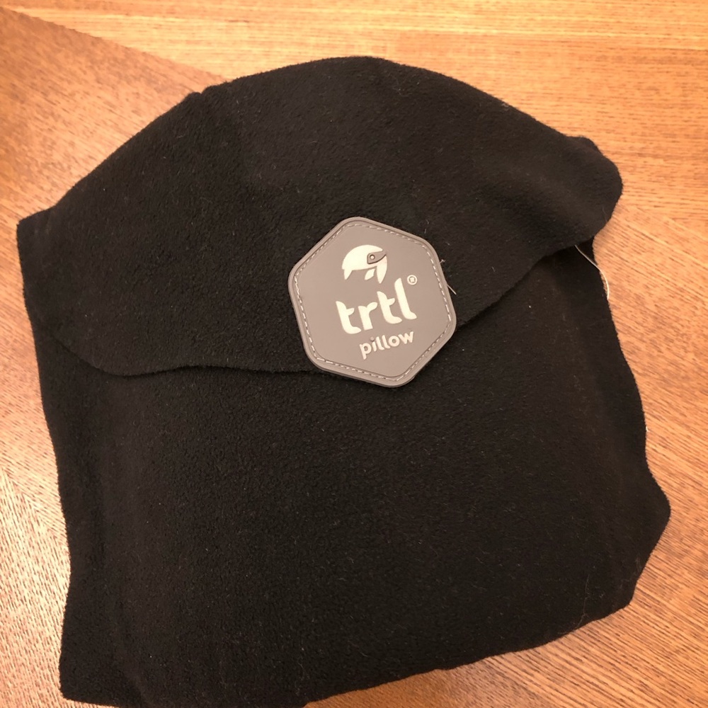TRTL travel neck wrap pillow in black